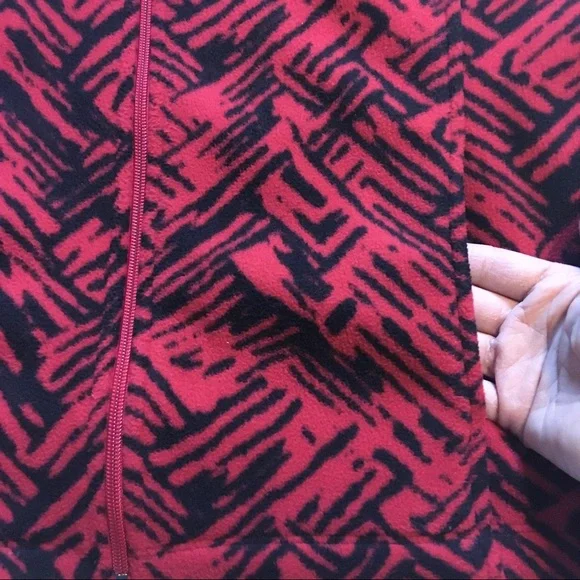 ALIA  Women’s Zip Up Vest Red Black  Size Small - Picture 5 of 6